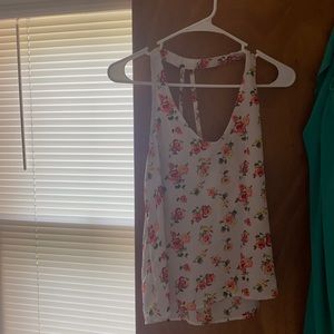 Floral forever 21 tank top
